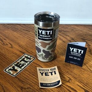 Yeti Rambler 10oz Tumbler *TAN CAMO* LIMITED EDITION* RARE 2024 Camo (BRAND NEW)